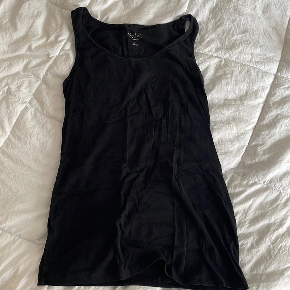 Isabel maternity tank top, black size large